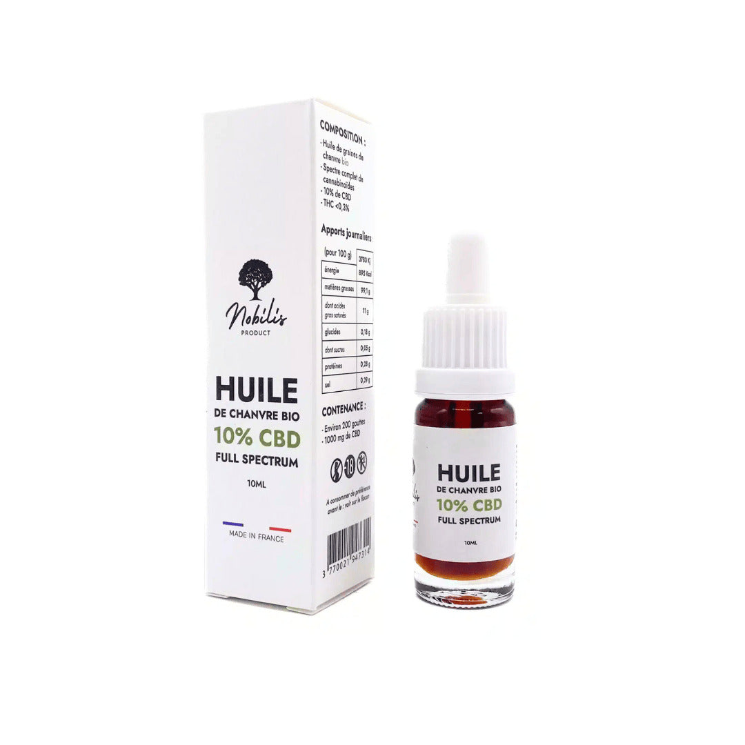 Huile CBD 10% Full Spectrum - Nobilis - DYNAMITE CBD