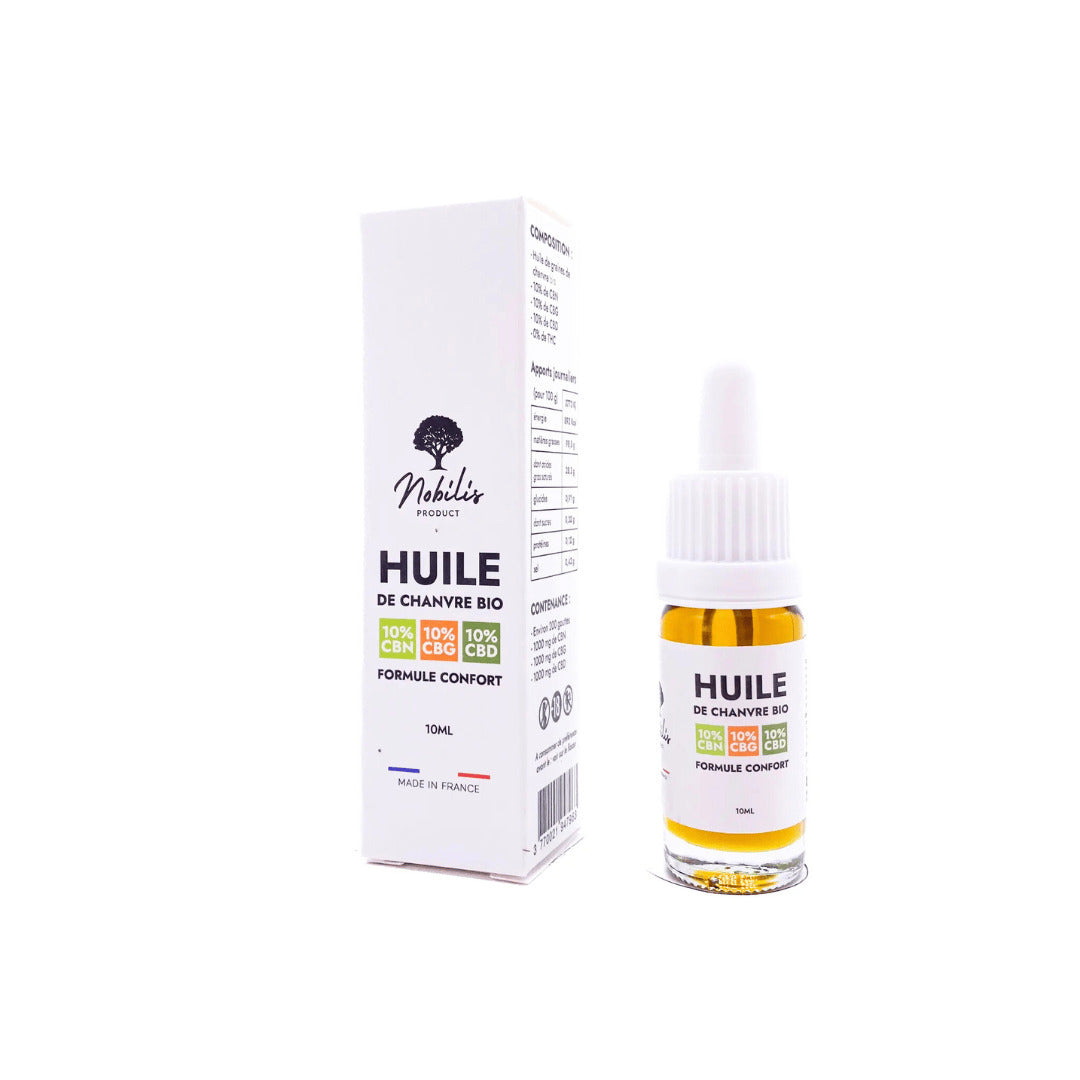 Huile Confort - 10% CBD + 10% CBN + 10% CBG - Nobilis - DYNAMITE CBD