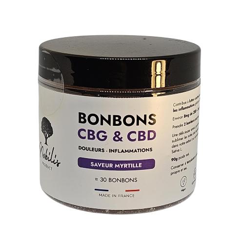 Bonbons Douleurs & Inflammations CBG + CBD - Nobilis - DYNAMITE CBD